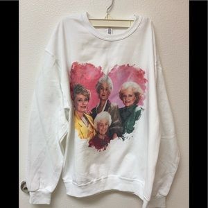 NWOT JERZEES BETTY WHITE AND THE OTHER GOLDEN GIRLS SWEATSHIRT Size M.